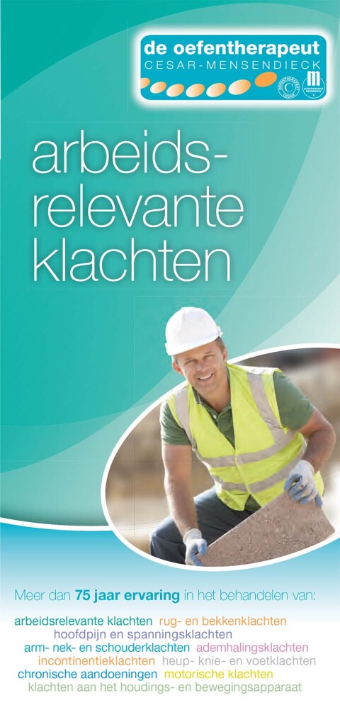 Folder arbeidsrelevante klachten 1