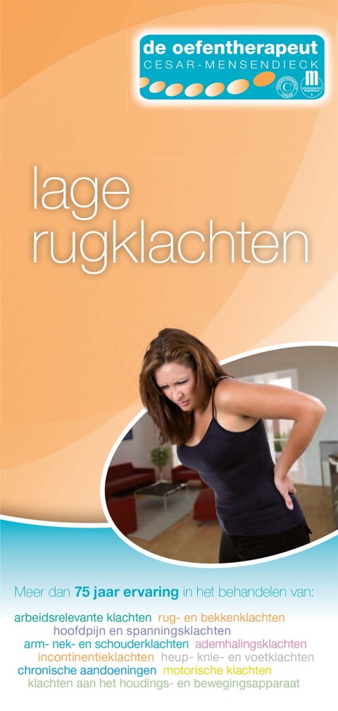Folder lage rugklachten 1